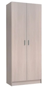 Armario Multiusos, Escobero, 2 Puertas con acabado de color Roble 73x180x37 cm - Imagen 1 de 5