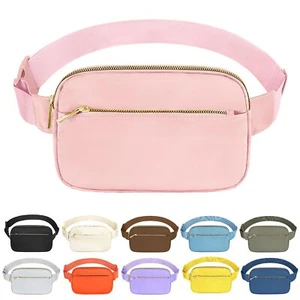 Pink Fashion Fanny Pack Adjustable Waist Belt Bag for Travel Running Hiking - Picture 1 of 7