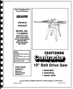 Sears Seghetto da tavolo artigianale modello manuale # 113.298843 - Foto 1 di 1