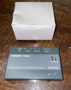 Kramer Tools VP-412 Composite / YC to VGA Converter - New Power Supply  - Picture 1 of 4