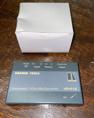 Kramer Tools VP-412 Composite / YC to VGA Converter - New Power Supply  - Image 1 of 4