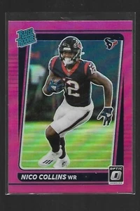 2021 Donruss Optic Nico Collins Rated Rookie Pink Prizm #230 Houston Texans RC - Picture 1 of 1