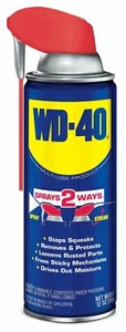 WD-40 Multi-Purpose Lubricant with Smart Straw for Grease Grime Removal,12 oz - Picture 1 of 3