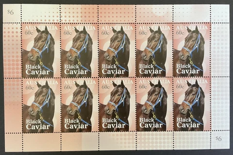 AUSTRALIA 2013 BLACK CAVIAR SHEETLET MNH Cover