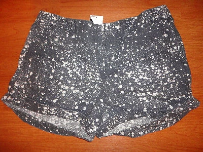 Women's Calvin Klein CK Shorts Size 14 100% Linen Navy Blue Gray Casual  - Image 1 of 3