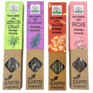 Premium Earth Inspired Palo Santo Mix Smudge Incense Sticks Gift Box for 12 pcs - Picture 1 of 12