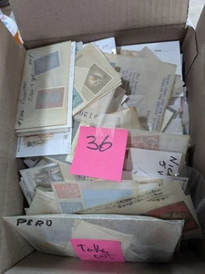 Quantity of Latin America Stamps in Bags Unchecked From Estate! - 158 Photos - Picture 1 of 24