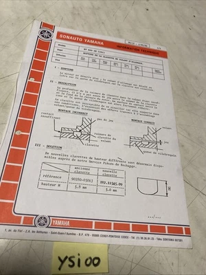 Yamaha XT600ZE Información Técnica SAV Ruptura Clavija Volante Encendido - Imagen 1 de 3