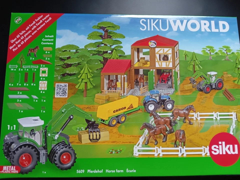 Siku Pferdehof "Siku World Serie" Neu OVP 5609 ab +3, 60 teilig Horse farm - Bild 1 von 1