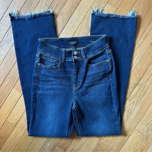 Judy Blue Frayed Hem Boot Cut Jeans Womens 7/28 Blue - Picture 1 of 11