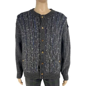 Cárdigan Gris Hemmond Vintage Retro De Los Años 90 Para Hombre Talla 3XL - Imagen 1 de 8