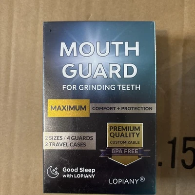 Night Guard for Teeth Grinding & Clenching Dental , 2 Sizes, 4 Guards, Travel - Image 1 of 4