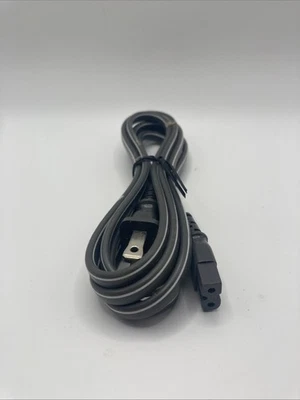 6Ft 2 Prong Non-Polarized Figure 8 Power Cord Cable - Image 1 of 3