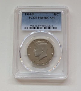 USA Fifty Cents, 1990-S, Kennedy Half Dollar, Proof, Deep Cameo, Uncirculated  - Picture 1 of 3