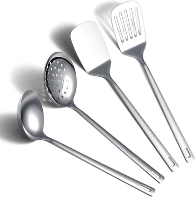 Utensili Da Cucina in Acciaio Inossidabile Set 4 Pezzi Include Set Di Spatole in - Immagine 1 di 4