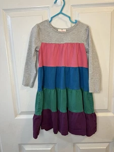 Hanna Andersson Stufen Color Block Twirl Power Kleid Frühling Mädchen Größe 4 100 cm - Bild 1 von 5