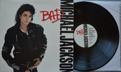 Michael Jackson Bad US First Press Epic Records E-40600 Vinyl LP 1987 EX - Image 1 of 4