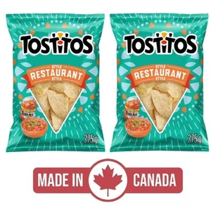 2-Pack Tostitos Restaurant Style Tortilla Chips (275g) Dipping Snack Corn Canada - Bild 1 von 2