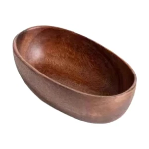 Salad Serving Bowl Fruit Holder Wooden Multifunctional Decorative Bowl Serving - Picture 1 of 6