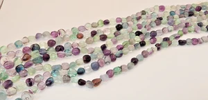 Fluorit ~ 15 mm x 15 mm Unregelmäßig Nugget Perlen (16 Zoll Strang) - Bild 1 von 4