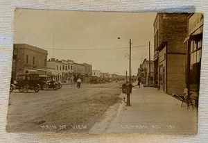 Echt Foto Postkarte Straßenszene & Vogue Theater, Beresford, South Dakota 1948 - Bild 1 von 2