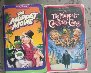 2 Muppet Movie Clamshell Vhs Tapes - Picture 1 of 1