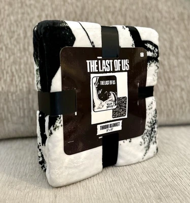 Walmart Last of Us Black &White Polyester Throw Blanket 50X60 NEW Ships FAST! - Image 1 of 4