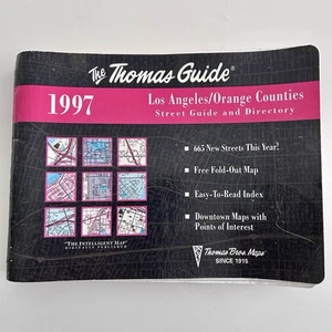 1997 The Thomas Guide Los Angeles, Orange Counties- Street Guide and Directory - Picture 1 of 8