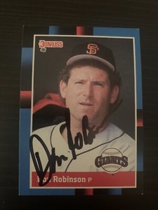 1988 Donruss #573 Don Robinson San Francisco Giants Signed Card Autographed