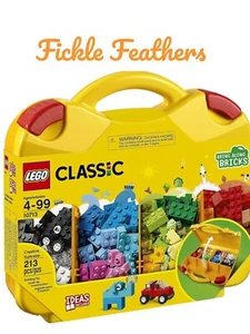 LEGO Classic Creative Suitcase Portable Fun Building Kit [10713, 213 Pieces] NEW - Picture 1 of 18