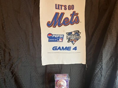 New York Yankees Mets Subway Series 2000 Juego 4 Toalla + Adorno de Pelota de Coleccionistas Foto 1 de 4