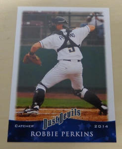 ROBBIE PERKINS - 2014 Tri-City Dust Devils- Canberra Cavalry - Aussie Baseball - Bild 1 von 2