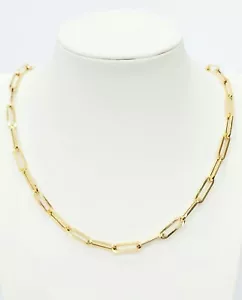 Collana a maglia ovale piatta morbida con lavorato in oro giallo 18kt ( 750%) - Imagen 1 de 7