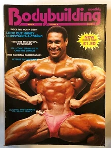Bodybuilding Monthly Magazine March 1986 Vol.9 No.6 Cover Mike Christian 9514* - Imagen 1 de 2