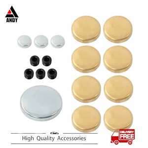 Brass Freeze Plug Set FOR Chevy Small Block 350 327 307 305 283 267 MPE-100BR US - Picture 1 of 12