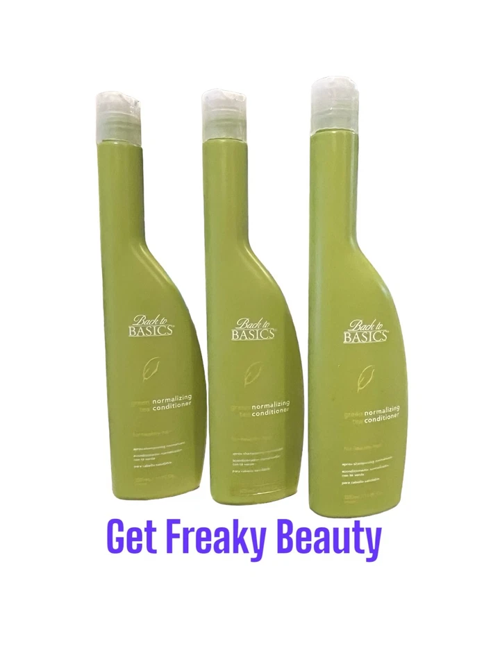 3 PACK. 11 oz. Back To Basics Green Tea Normalizing Conditioner. 325ml. NEW. - Image 1 of 1