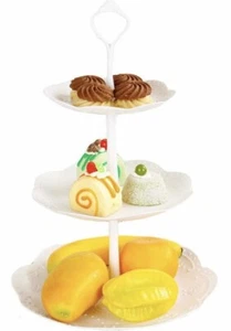 Three-tier cake stand, tea party wedding supplies party dessert tableware - Picture 1 of 5