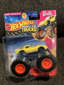 2025 Hot Wheels Monster Trucks Freestyle Wreckers Barbie Corvette XL - Foto 1 di 8
