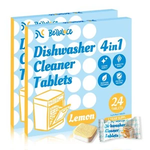 Dishwasher Cleaner Tablets Deodorizer Pods-48 Pack Deep Cleaning Dish Washer ... - Picture 1 of 8