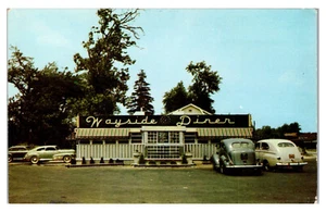 WAYNE NEW JERSEY WAYSIDE DINER RESTAURANT VINTAGE ADVERTISING POSTCARD - Picture 1 of 2