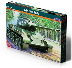 WWII Soviet Tank T-34 "Rudy 102" # Scale 1/35 # MISTERCRAFT G-95 - Picture 1 of 7