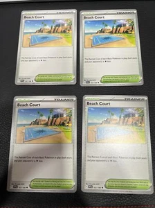 4X Playset Beach Court 167/198 x4 - Scarlet & Violet - Pokemon TCG - NM - Picture 1 of 1