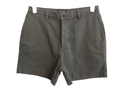 DE COLECCIÓN POLO JEANS CO. RALPH LAUREN Mujer Liso Frontal Botón Mosca Corto Verde Oliva 12 Foto 1 de 4