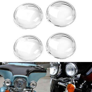 4x Clear Turn Signal Light Lens Cover for 02-18 Harley Davidson Touring Softail