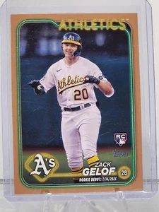 2024 Topps Update Zack Gelof Rookie Debut RC Gold /2024 #US131 Oakland A’s - Bild 1 von 2