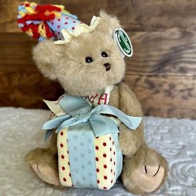Bearington Happy Birthday Teddy Bear Stuffed Animal Plush 10" Jointed NWT Gift - Image 1 of 4