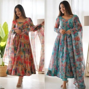 Readymade Indian Pakistani Salwar Kameez Bollywood Party Wear Dress Suit wedding - Picture 1 of 24