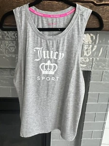  Nuevo Top Juicy Couture Sport Gris Claro Jaspeado, Talla Pequeña Nuevo con Etiquetas Precio de venta sugerido por el fabricante $42 - Imagen 1 de 5