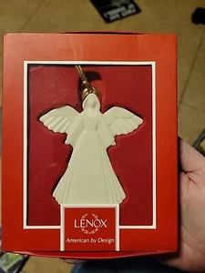 Lenox Porcelain Christmas Ornament Pleated Angel Ornament - Picture 1 of 1