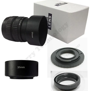 Fujian 50mm f/1.4 CCTV Lens for EOS M EF-M Mount Mirrorless Camera M M2 M3 M5 M6 - Picture 1 of 11